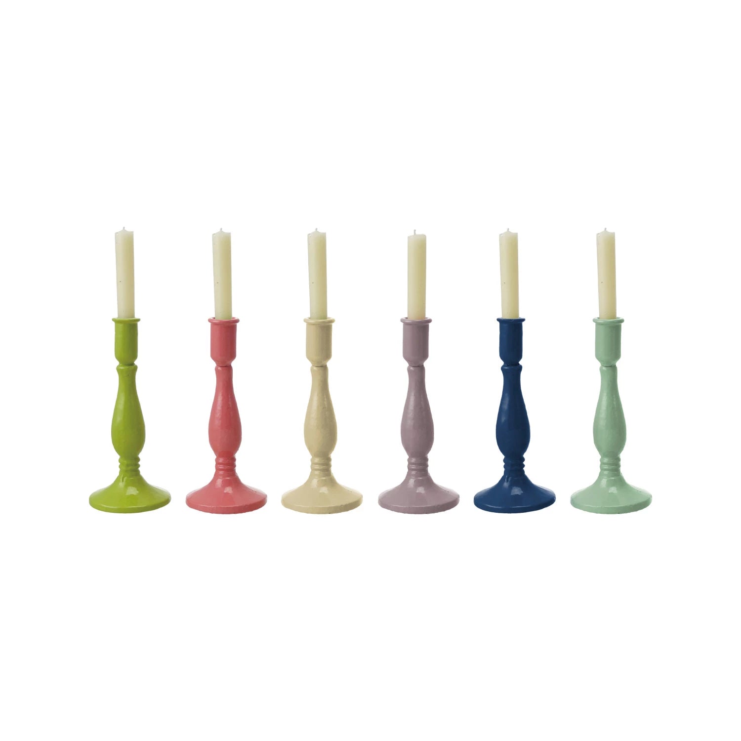 Colorful Cast Iron Taper Holder