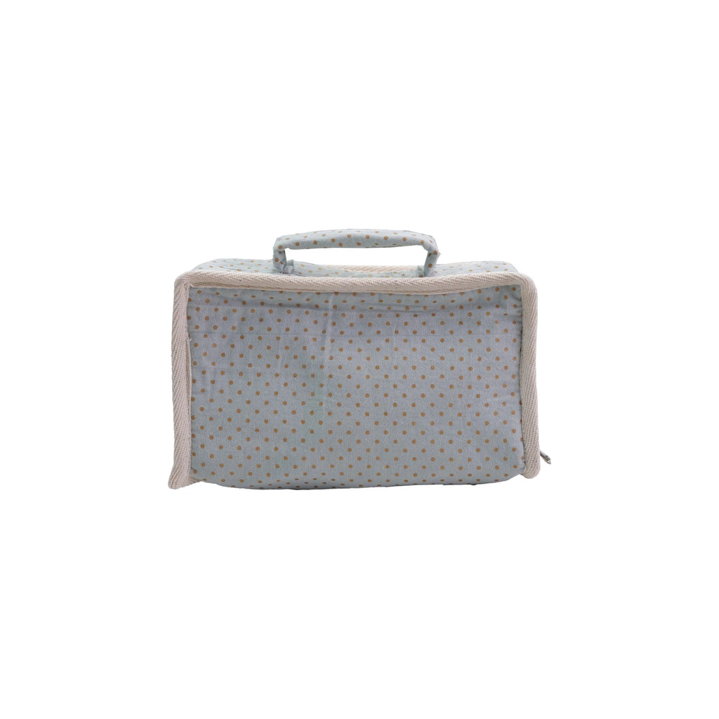 Doll and Outfits Fabric Suitcase Bed