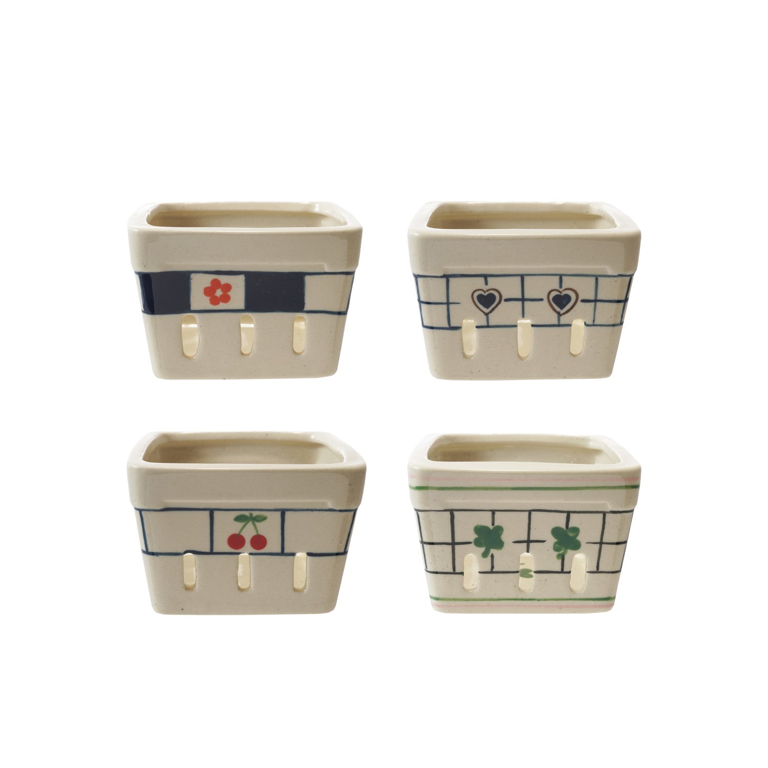 Pattern Berry Basket Bowl