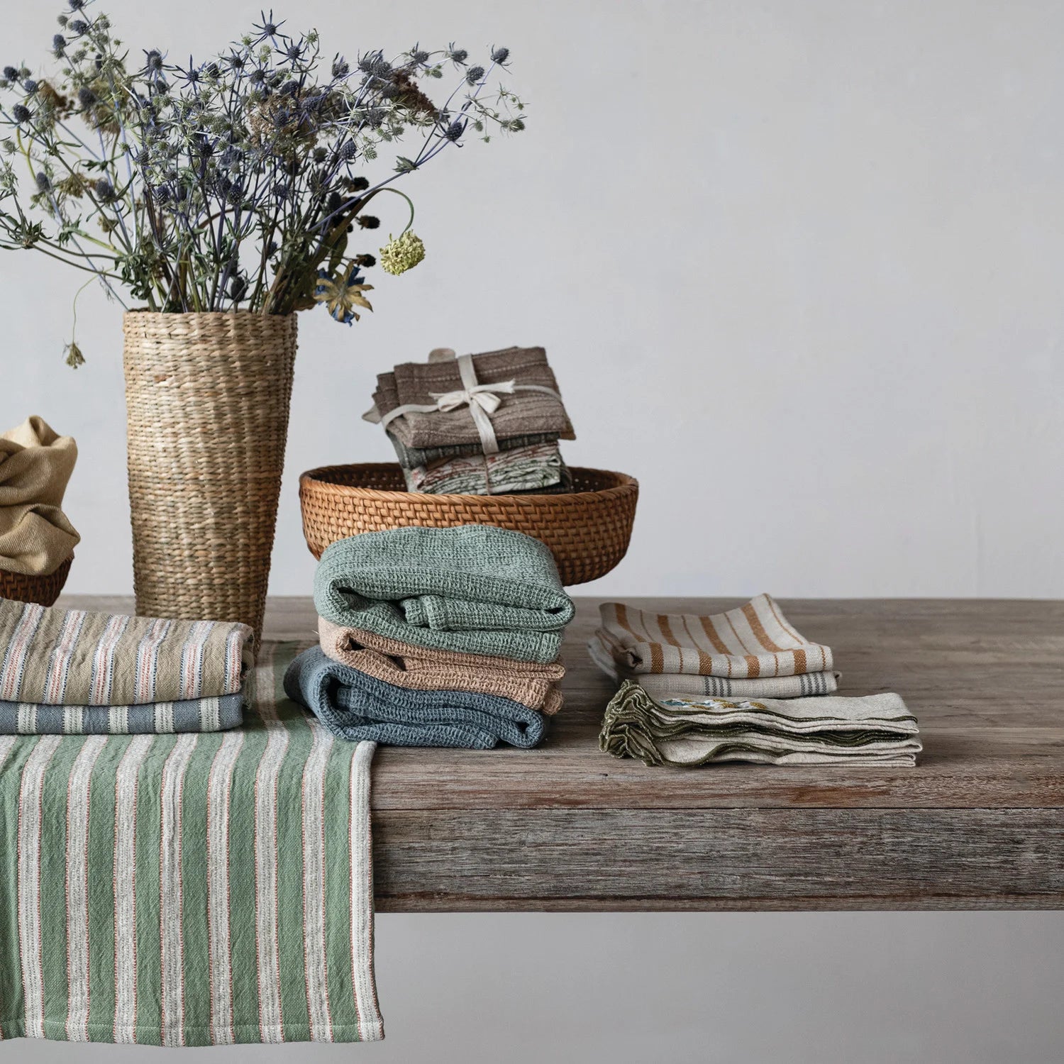 Stripes Slub Tea Towel