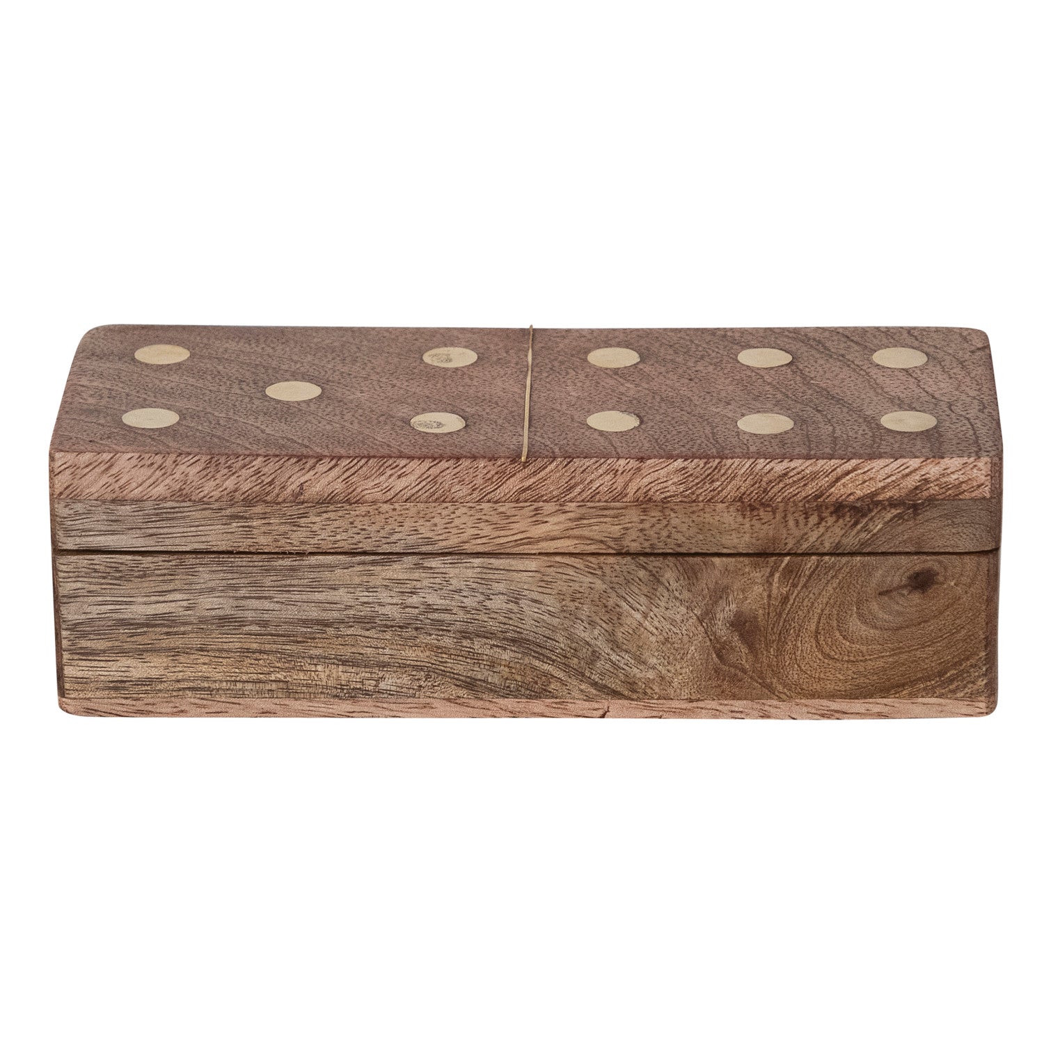 Mango Wood Dominoes Box