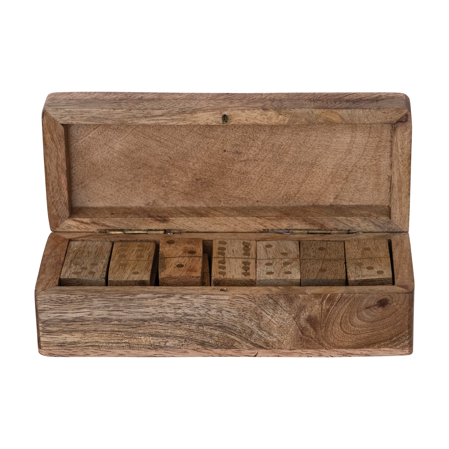 Mango Wood Dominoes Box