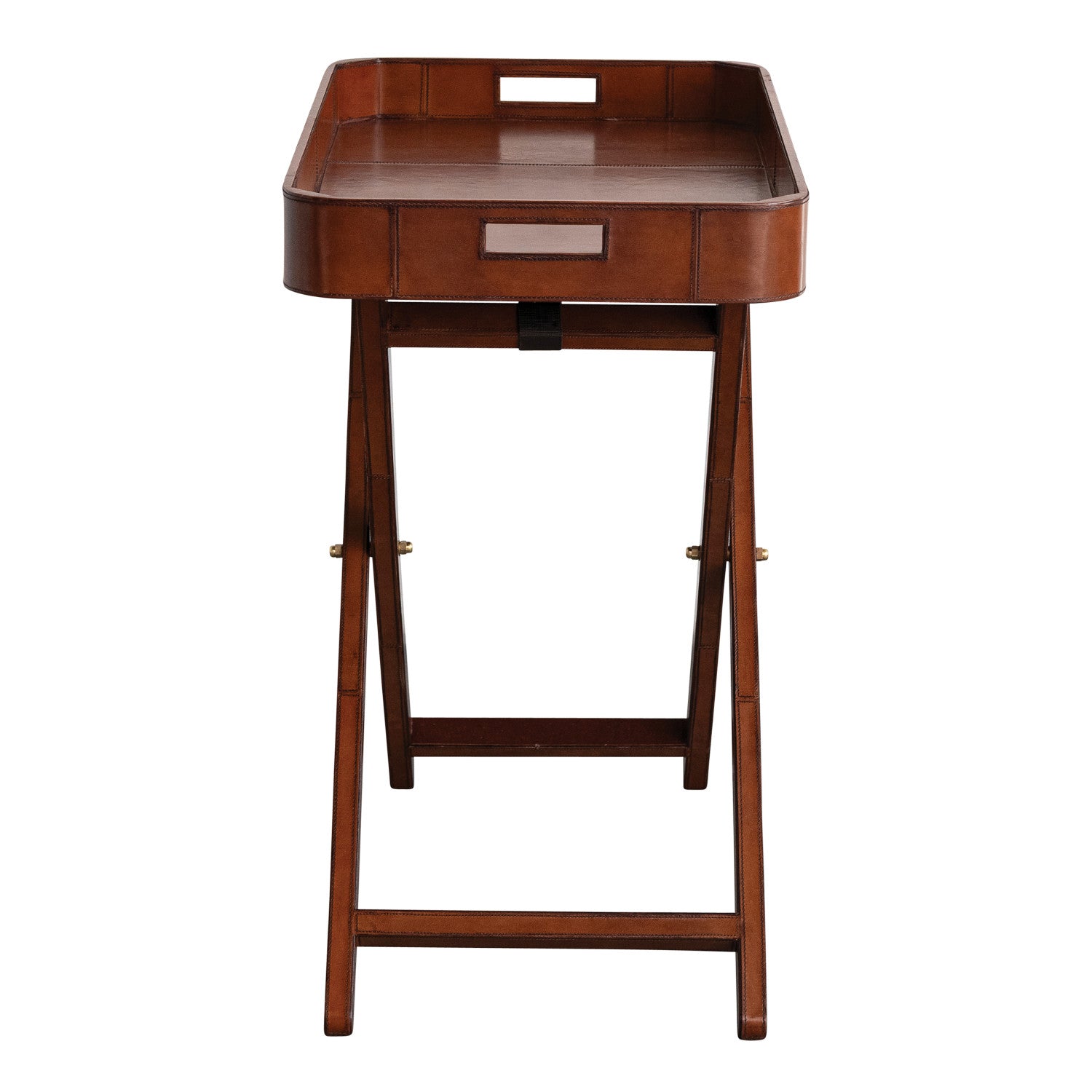 Leather Folding Tray Table