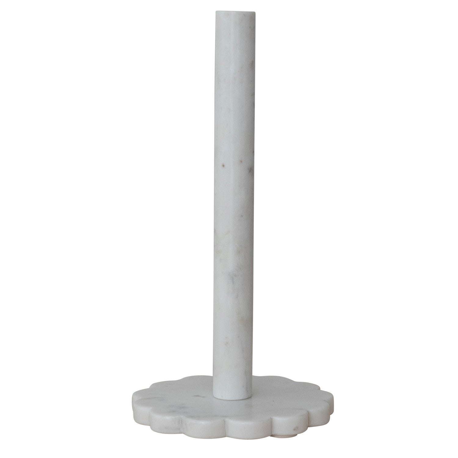 Marble Scalloped Paper Towel Holder