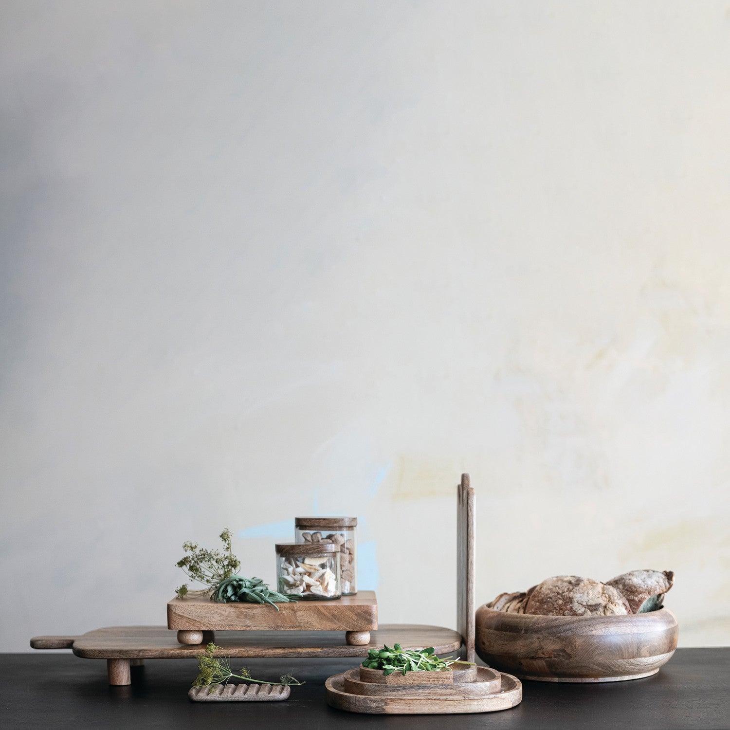 Mango Wood Footed Serving Board