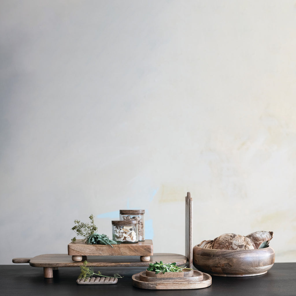 Mango Wood Footed Serving Board