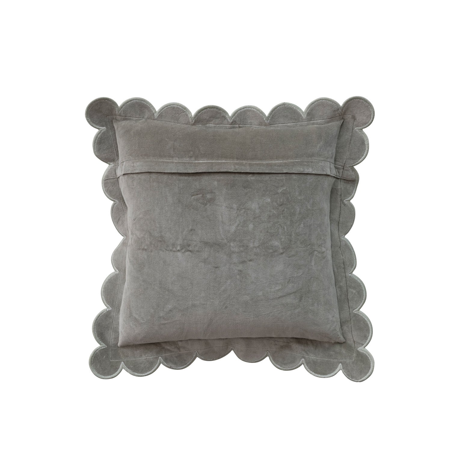 Scalloped Velvet Pillow