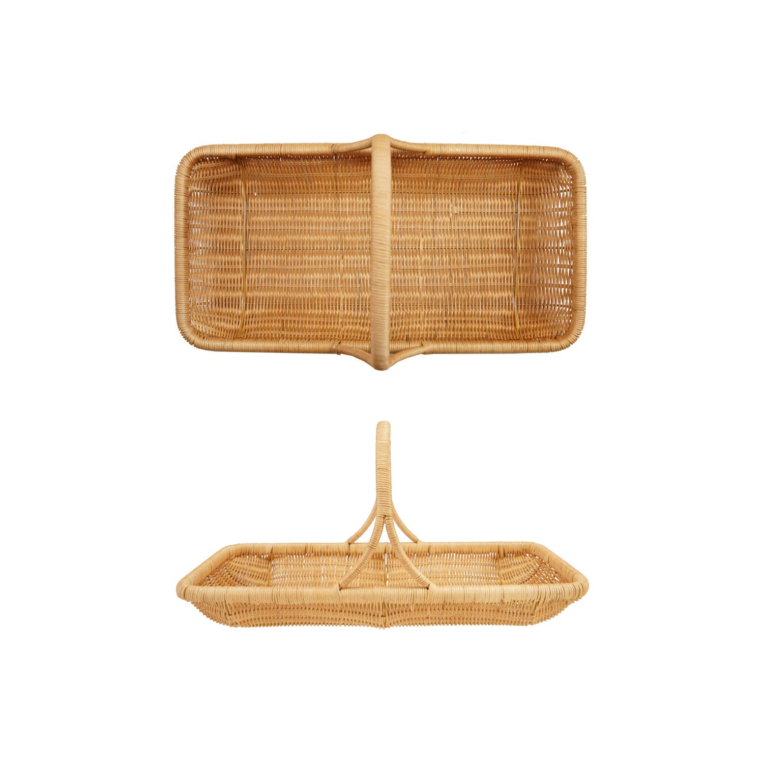 Natural Rattan Basket with Handle