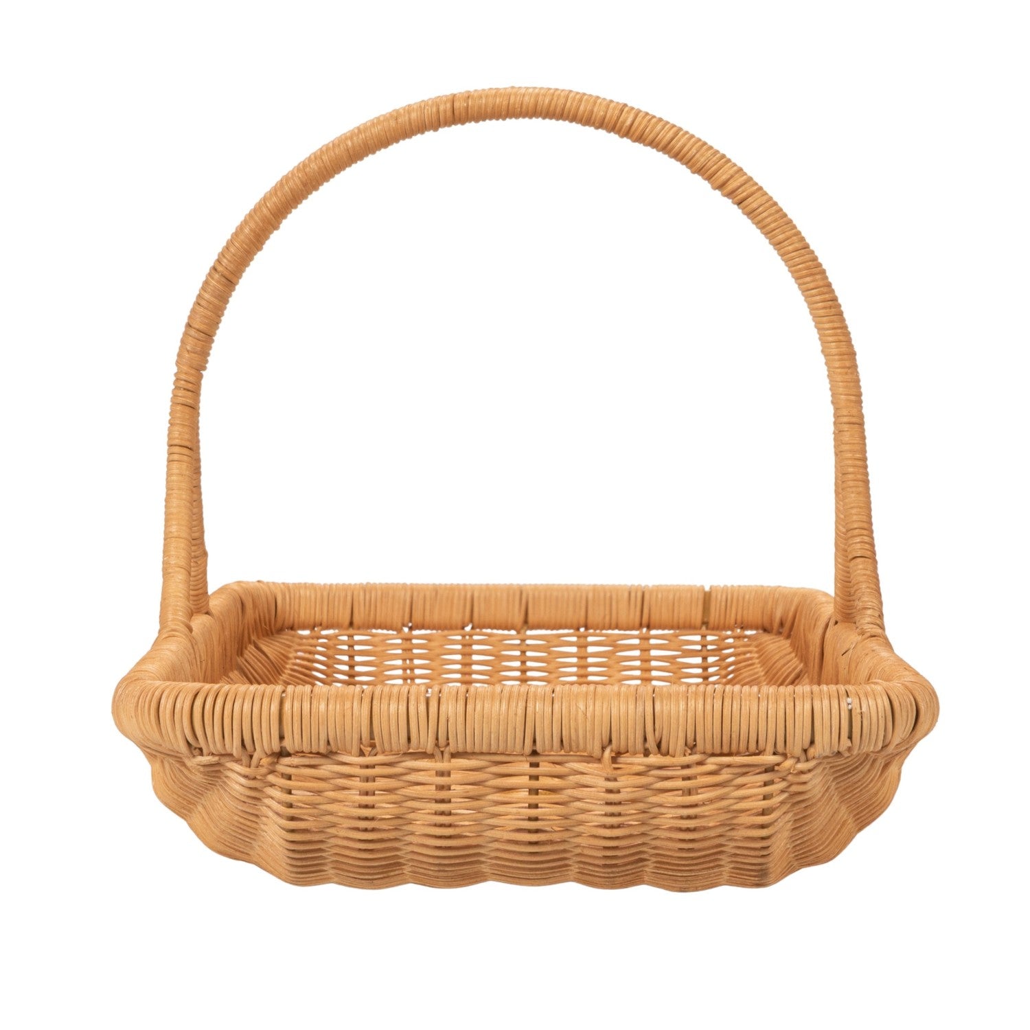Natural Rattan Basket with Handle