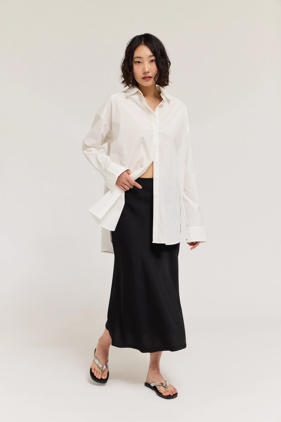 Satin Mermaid Fit Skirt