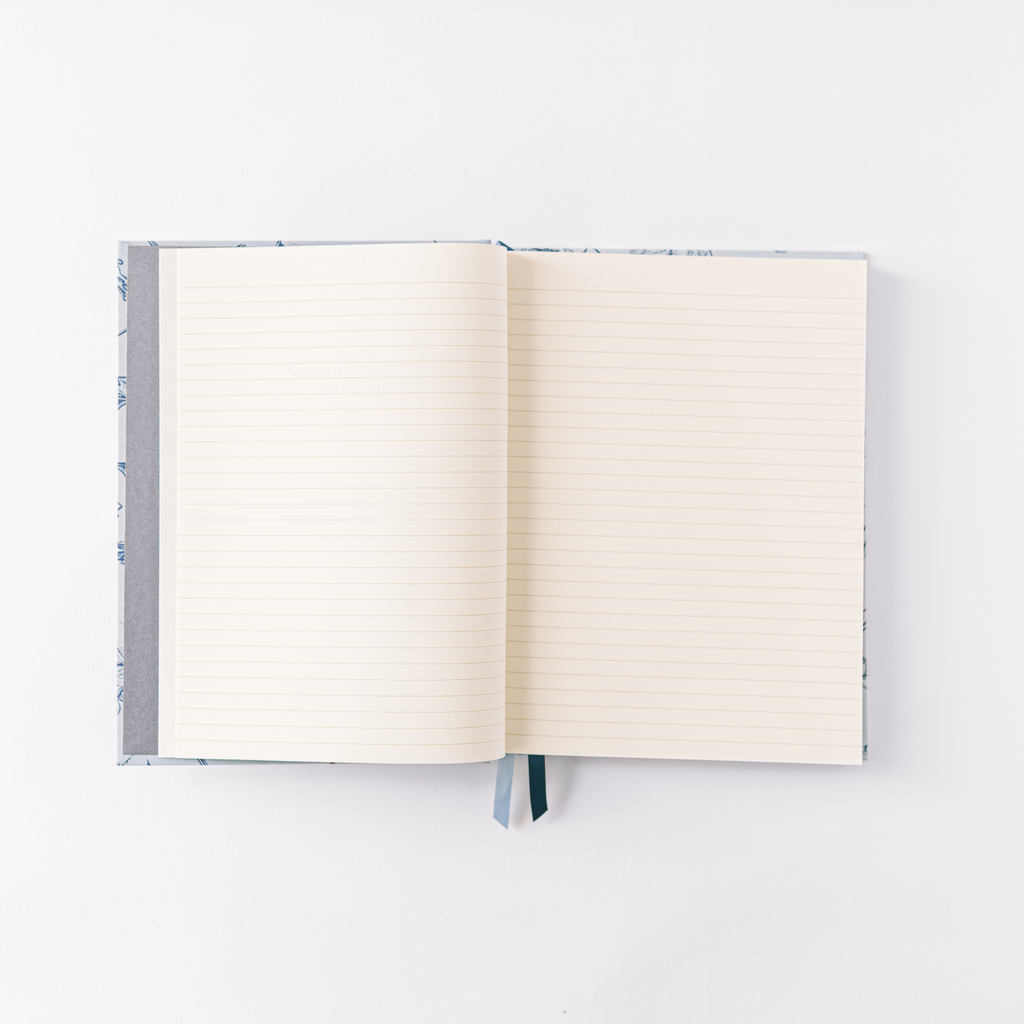 Blue Botanical Bird Toile Journal