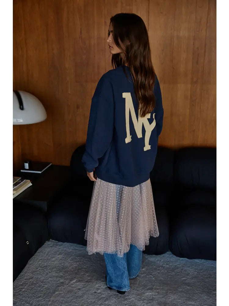 LA/NY Patchwork Pullover