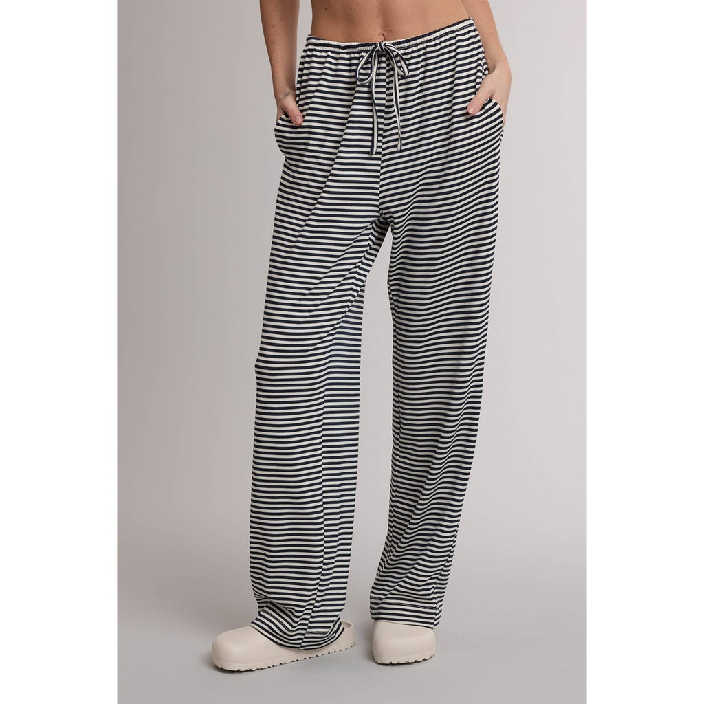 Stripe Drawstring Pants