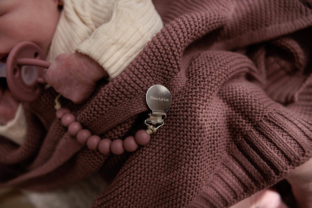 Heritage Knit Swaddle Baby Blanket