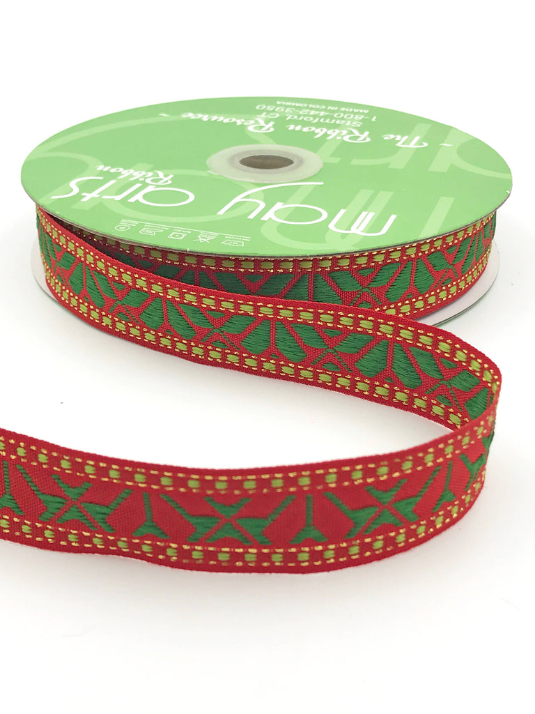 Red & Green Holiday Ribbon Spool