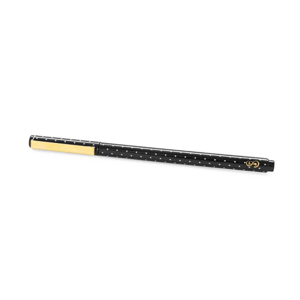 White Pindot Felt Pen