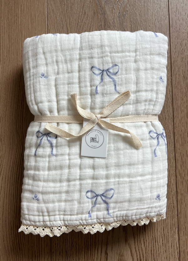 Periwinkle 6 Layer Gauze Blanket
