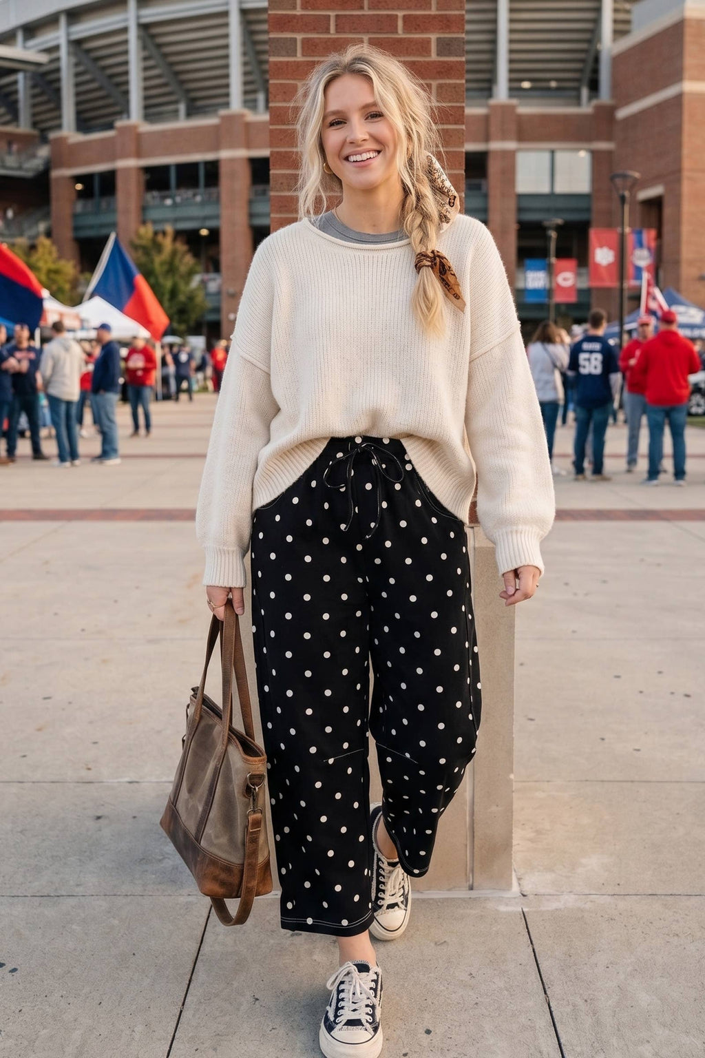 Polka Dot Barrel Lounge Pants