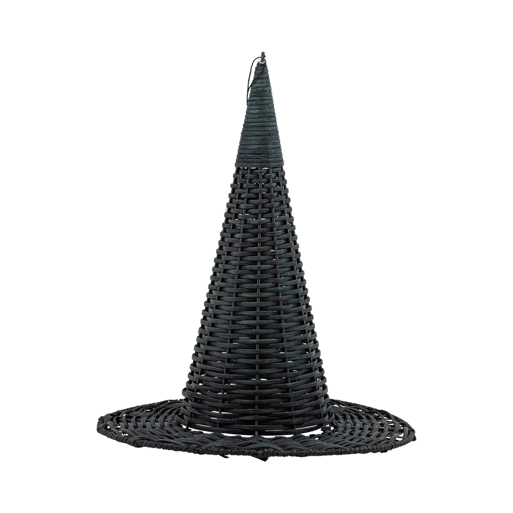 Small Natural Rattan Witch Hat