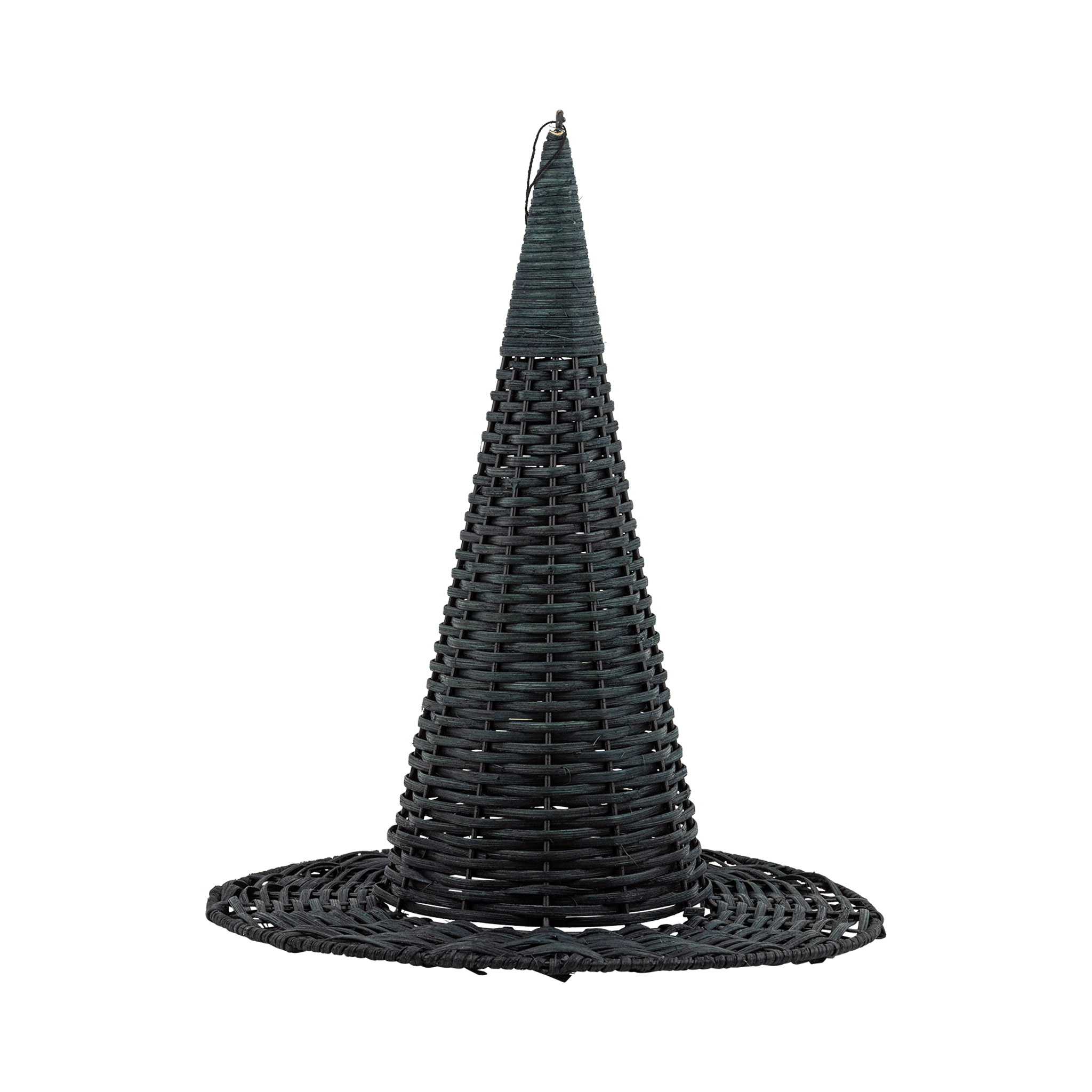 Small Natural Rattan Witch Hat