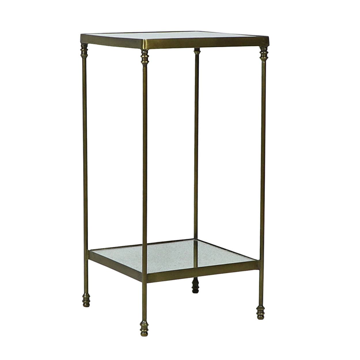 Luxe Side Table with Glass