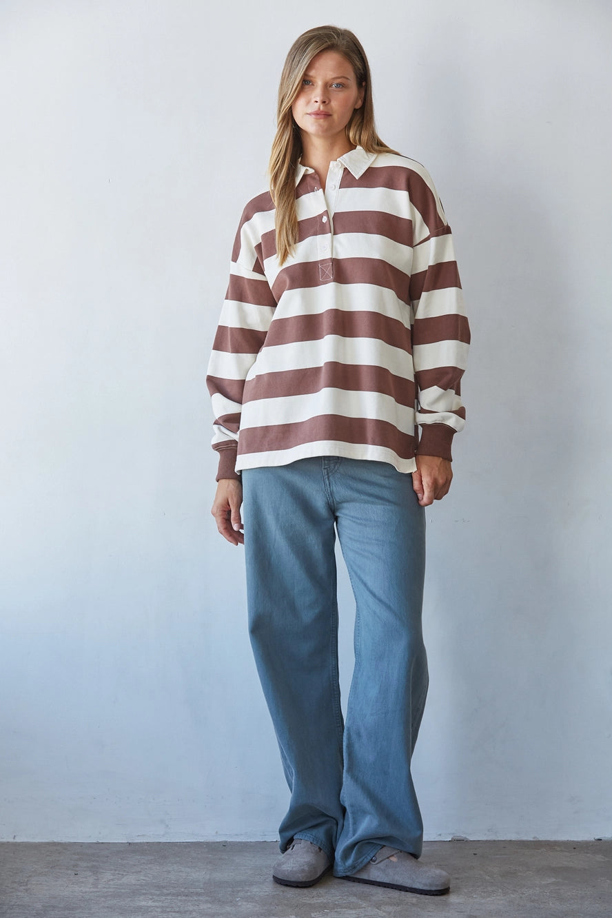 Striped Rugby Top