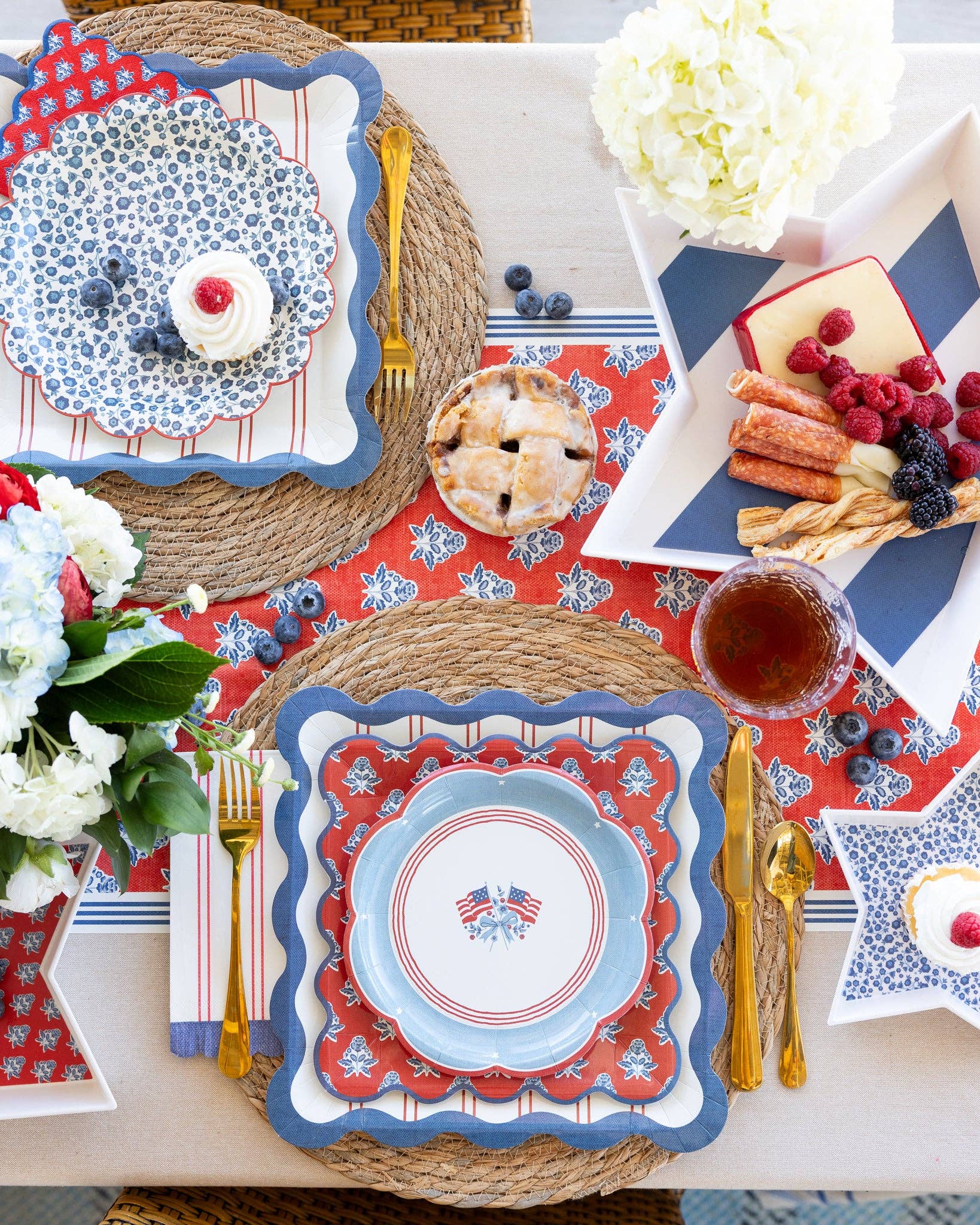Flag Paper Plates