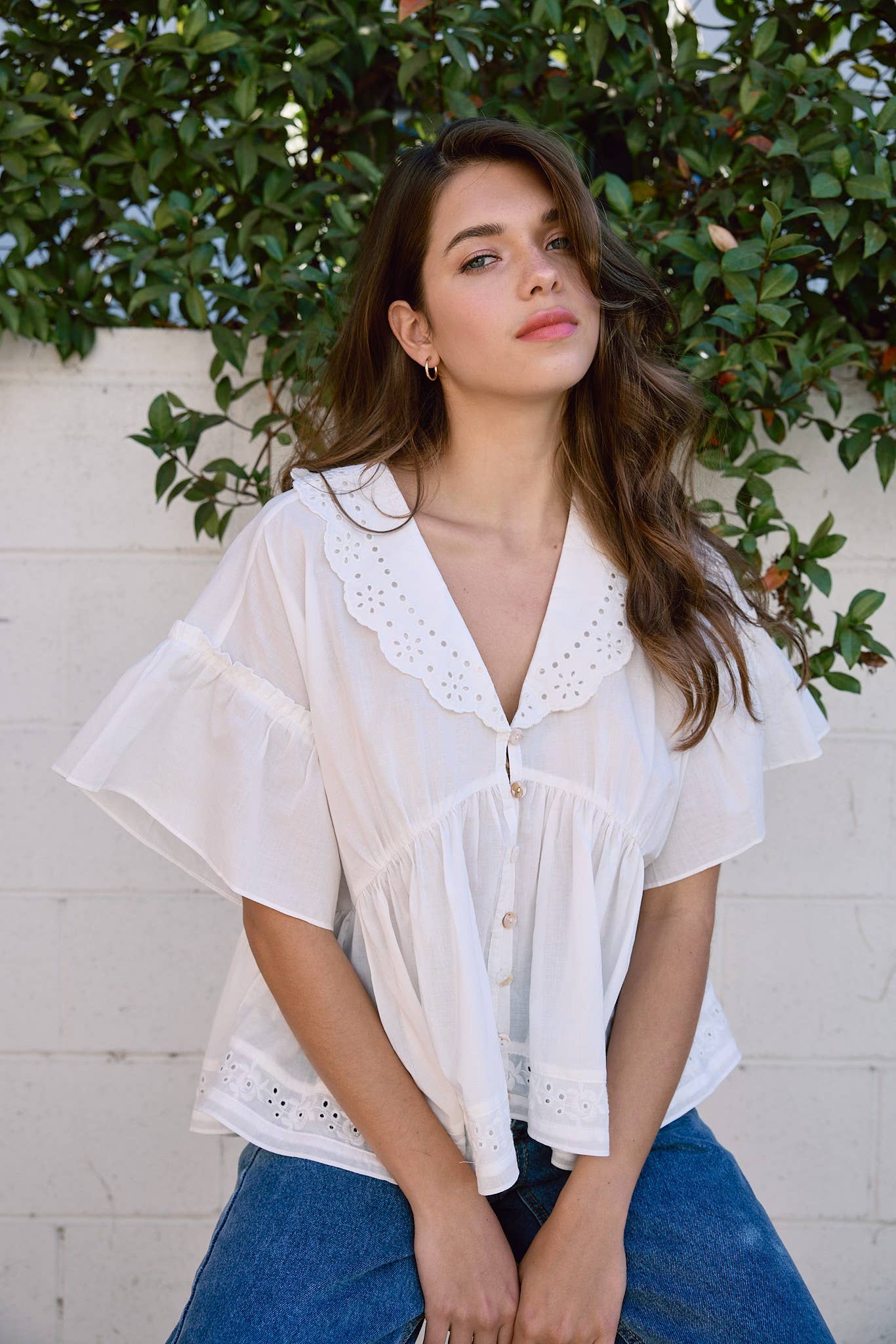 Embo Airy Collar Blouse