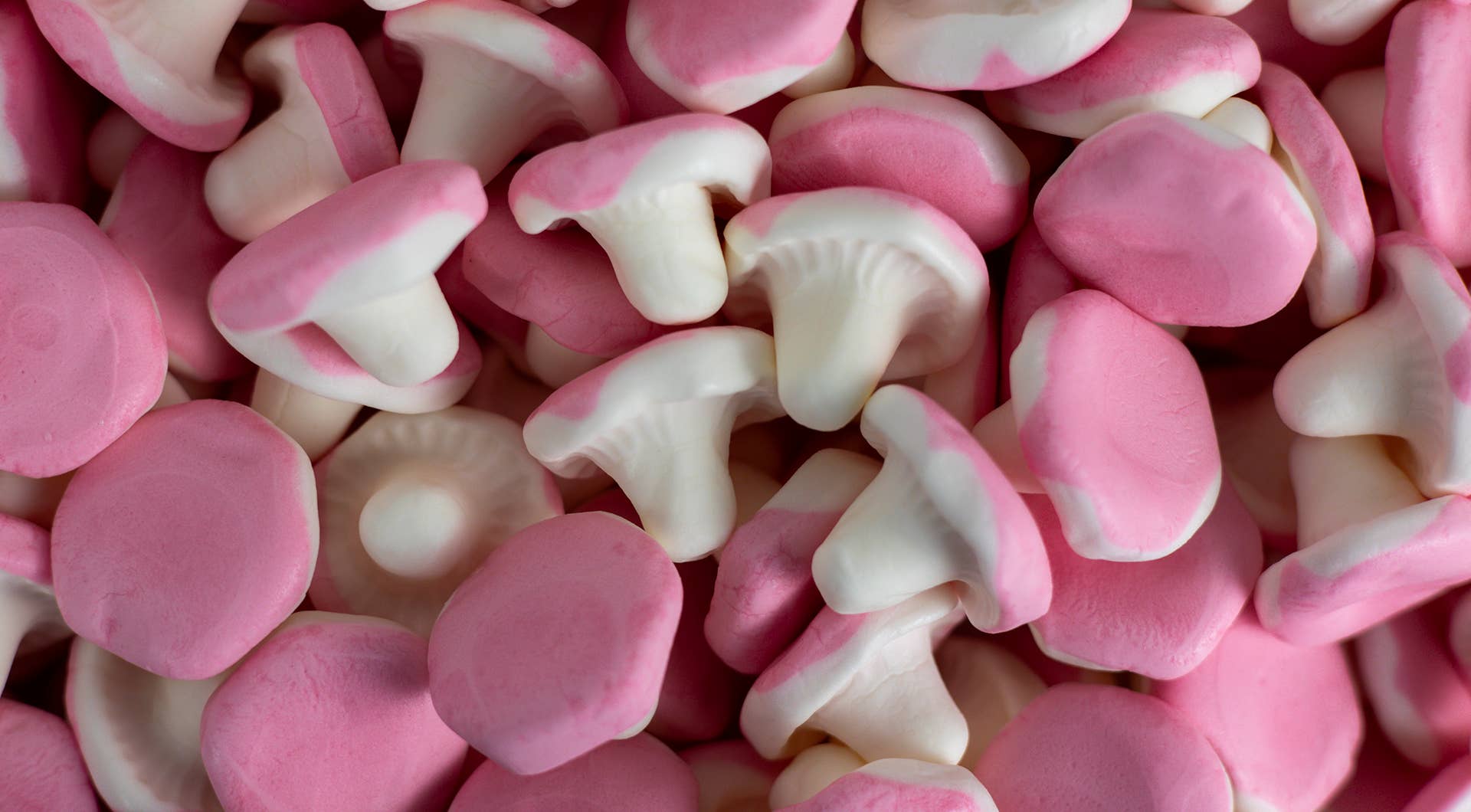 Swedish Strawberry Foam Mushrooms