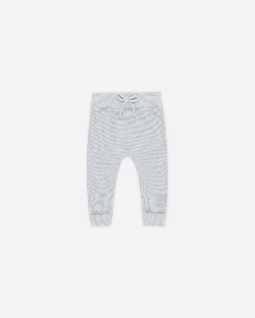 Heathered Dusty Blue Knit Pant