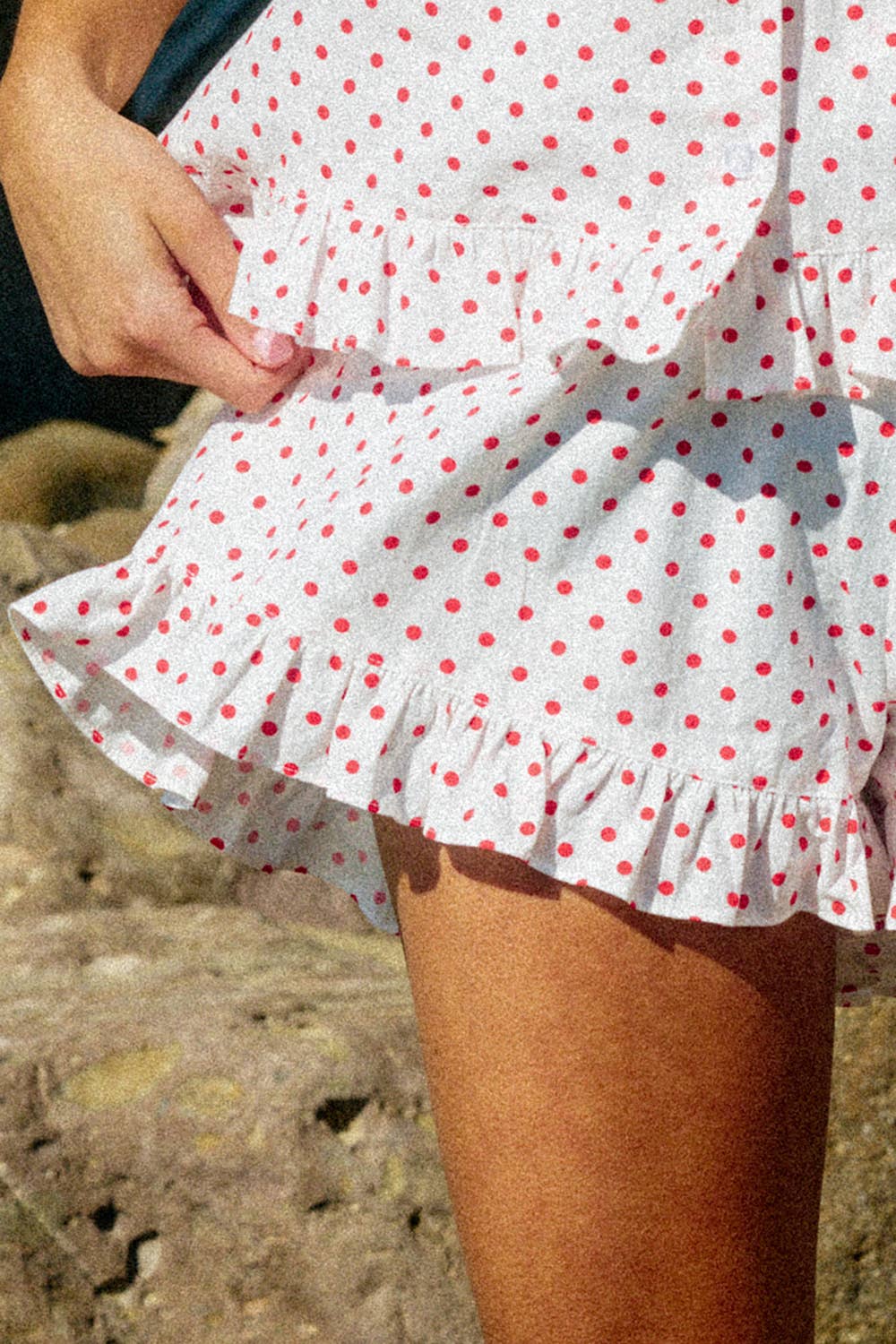 Ruffled Polka Dot Shorts