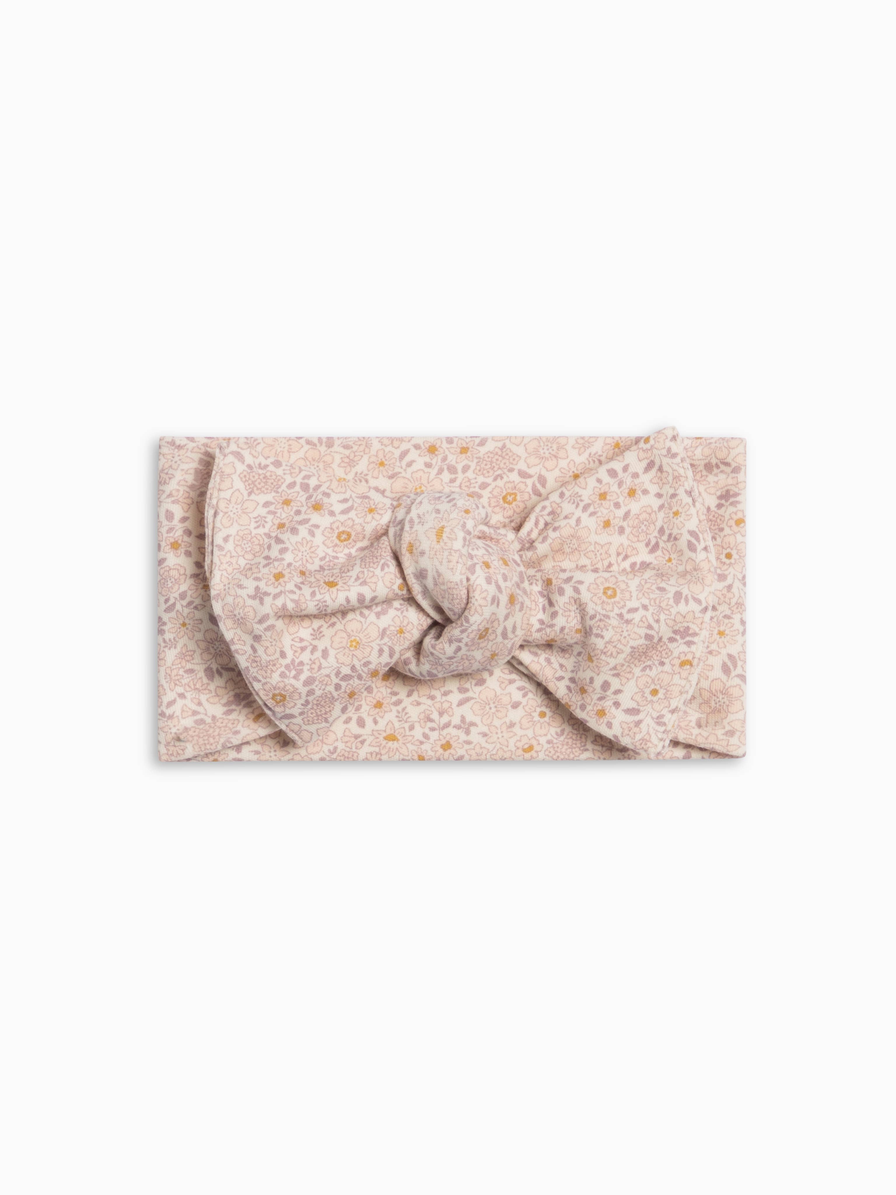 Hattie Bow Wrap in Primrose / Fog + Shell