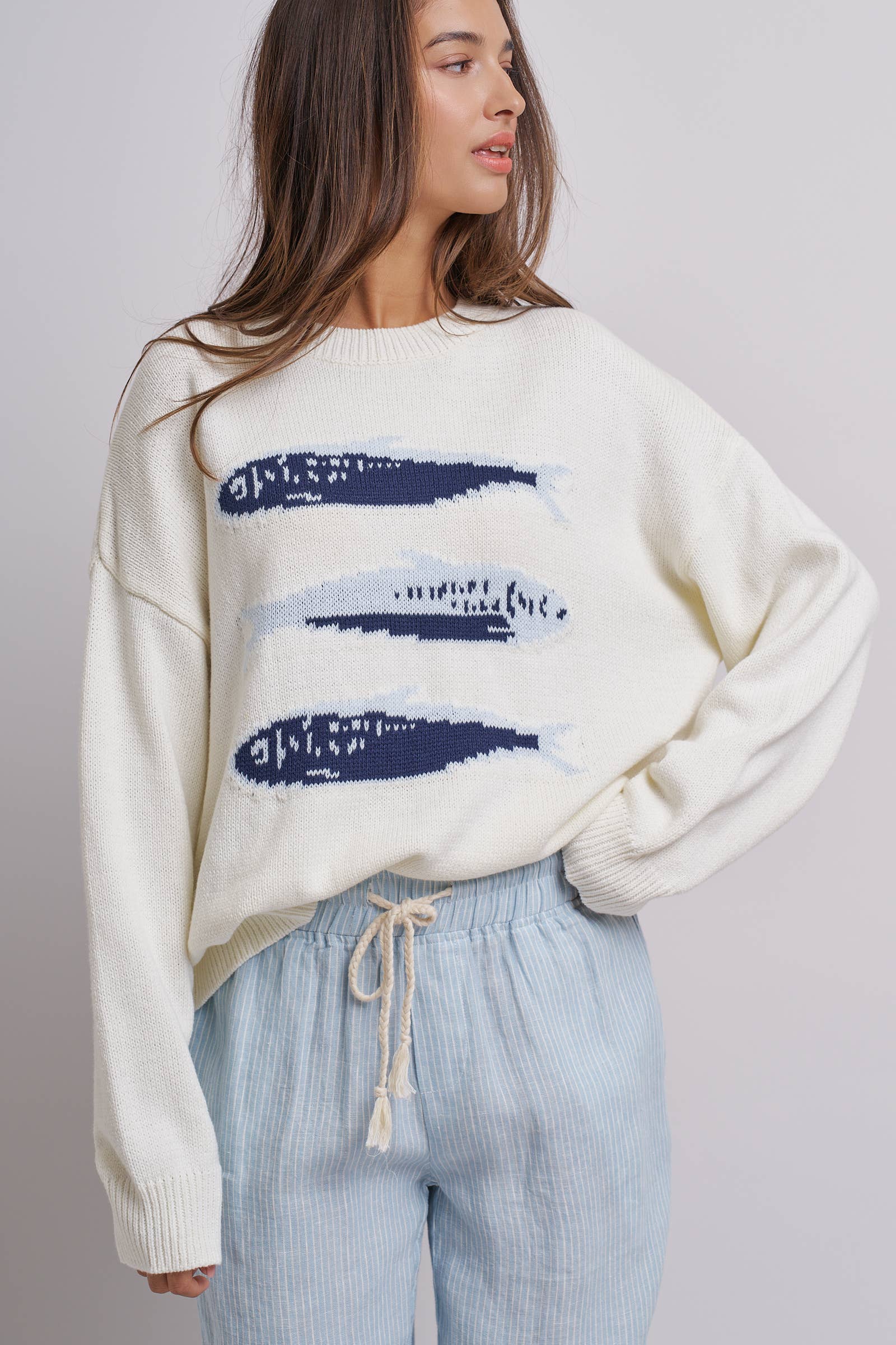 Sardines Oversized Knit Sweater