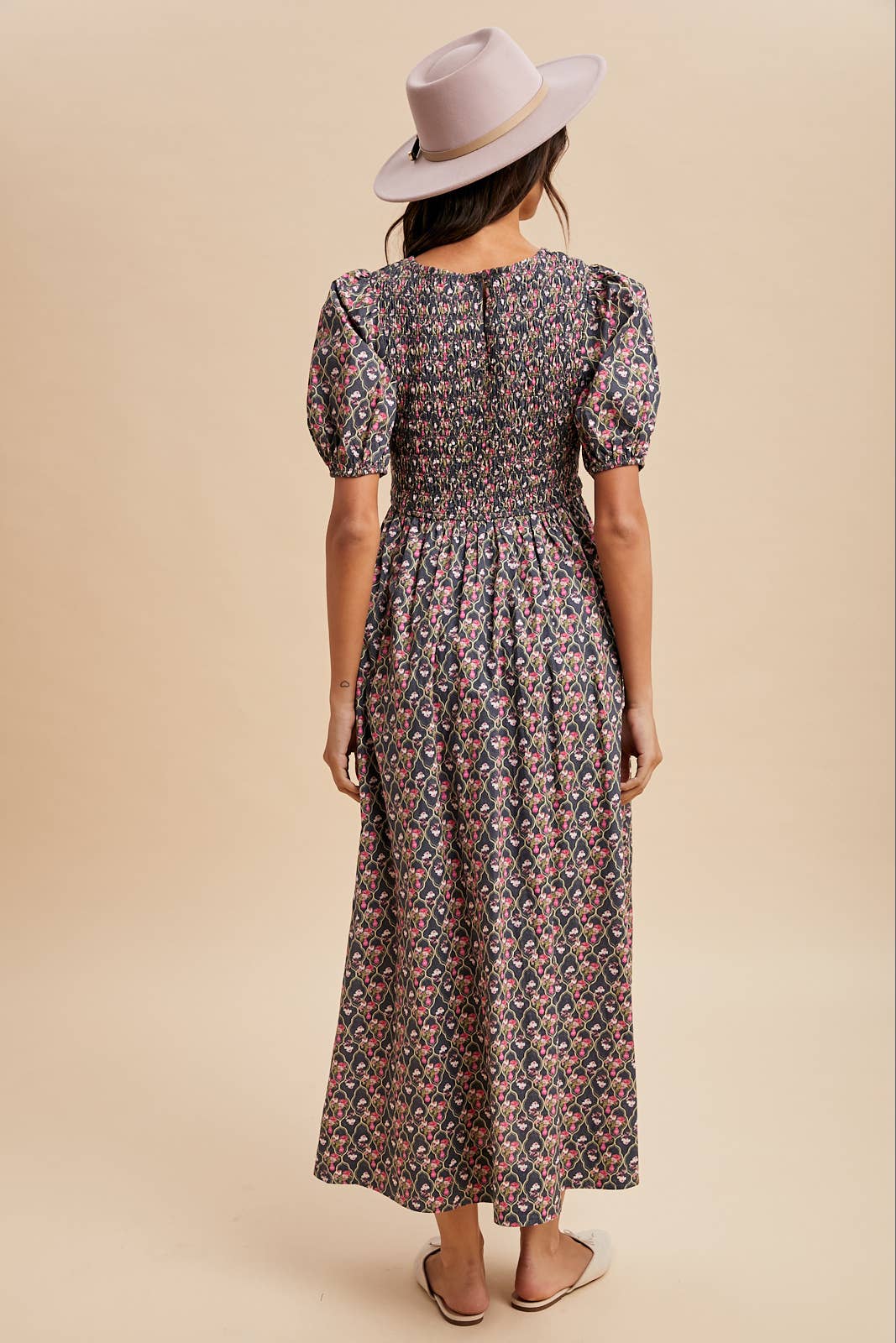 Smocked Floral Maxi Dress