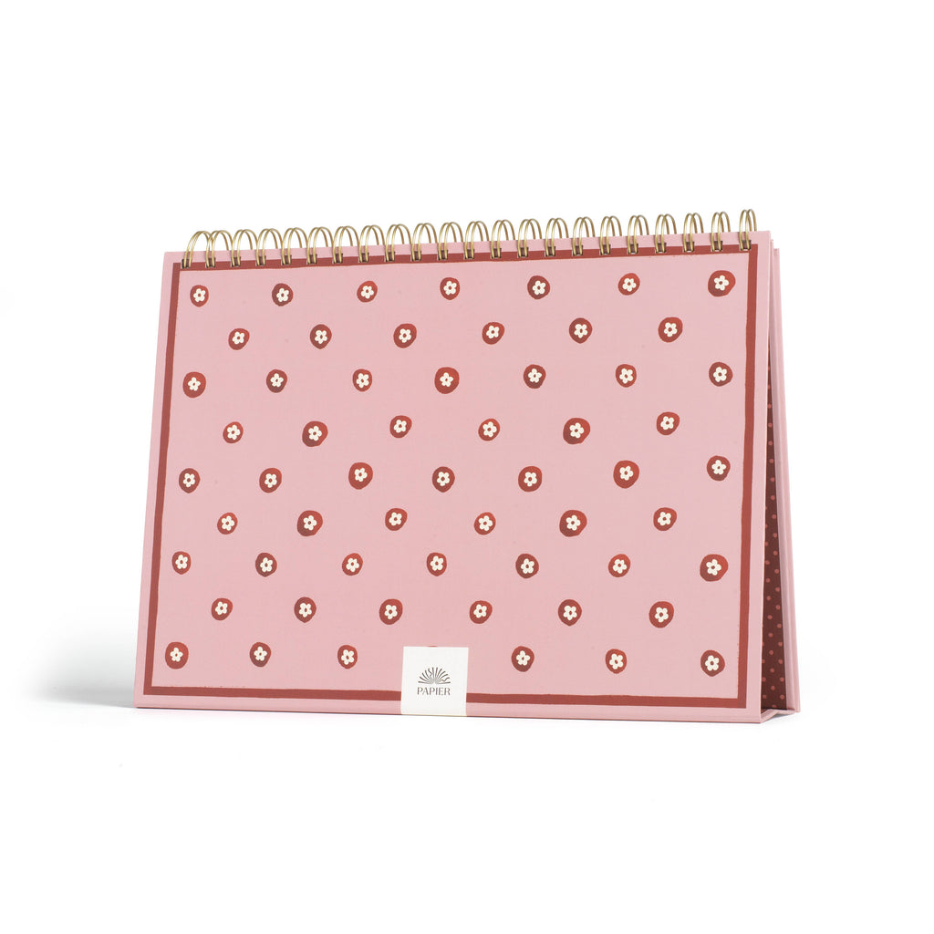 Sunlit Cross-Stitch Monthly Desk Planner (Undated)