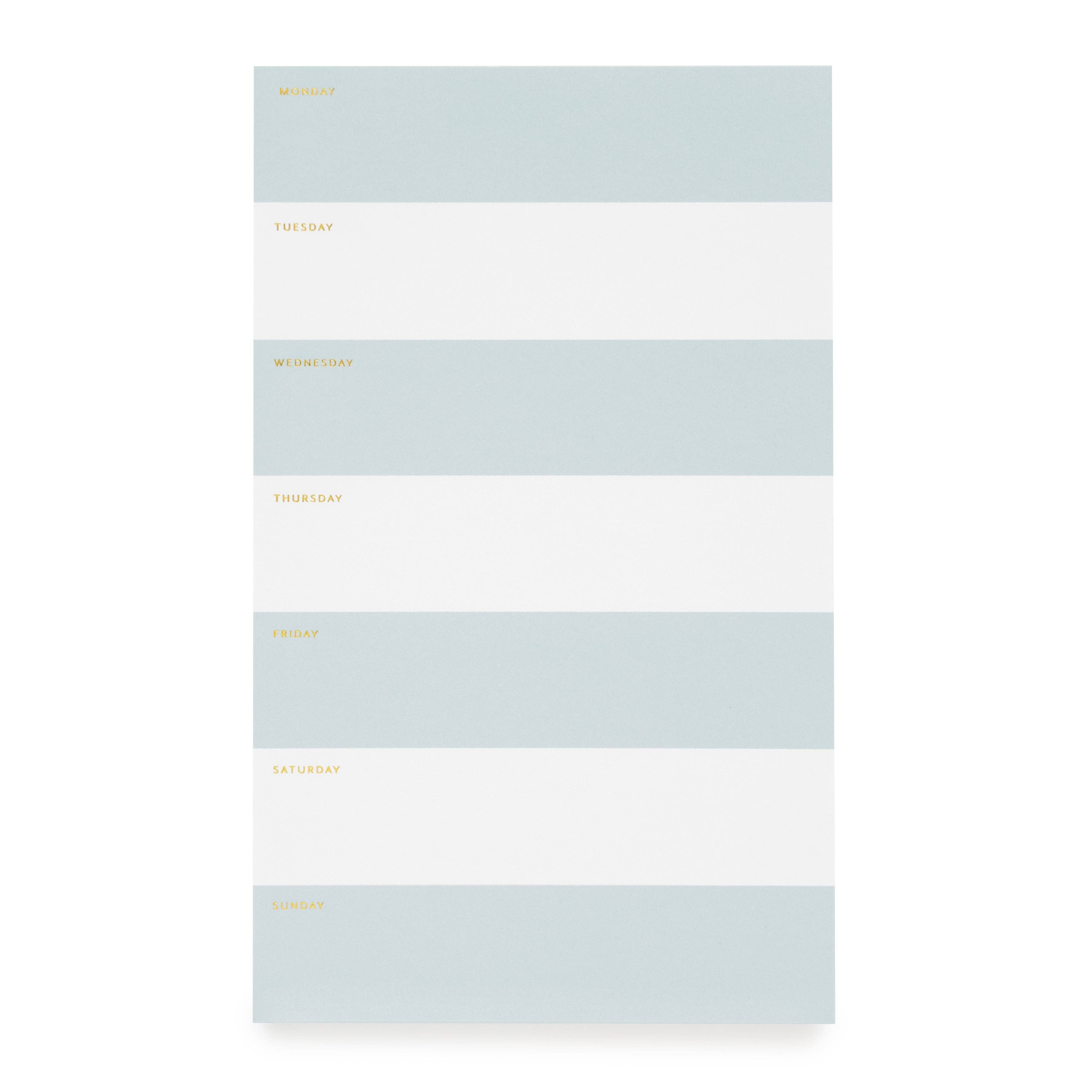 Blue Striped Weekly Pad