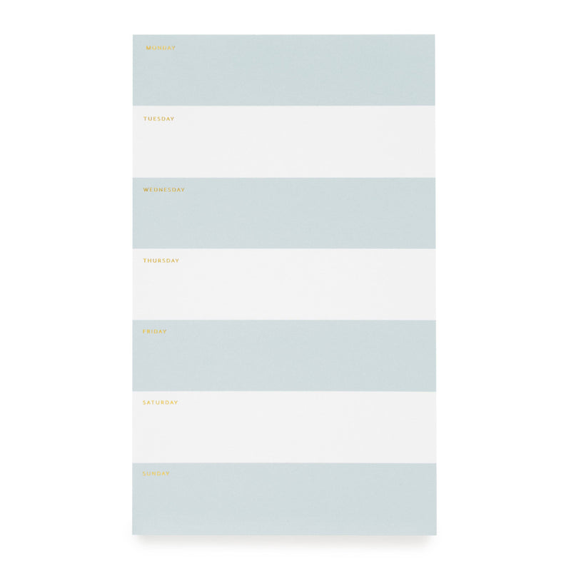 Blue Striped Weekly Pad