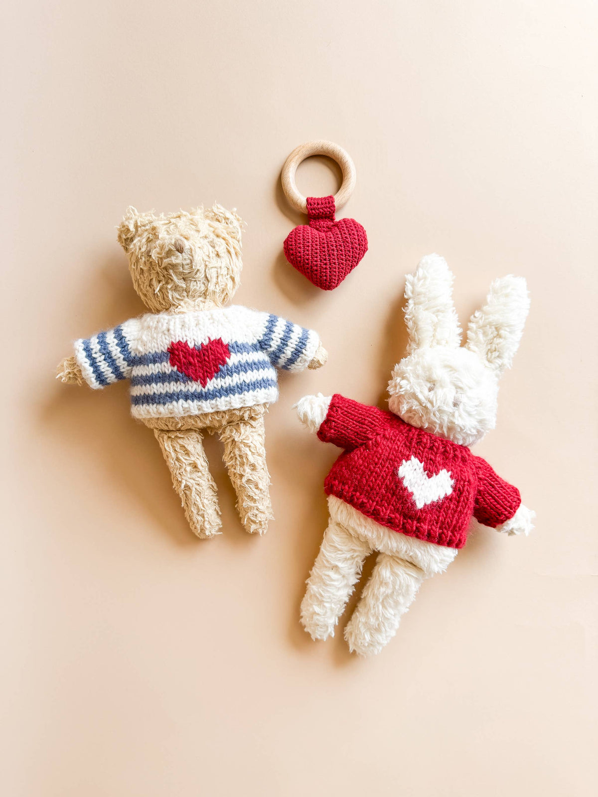 Red Heart Rattle Teether