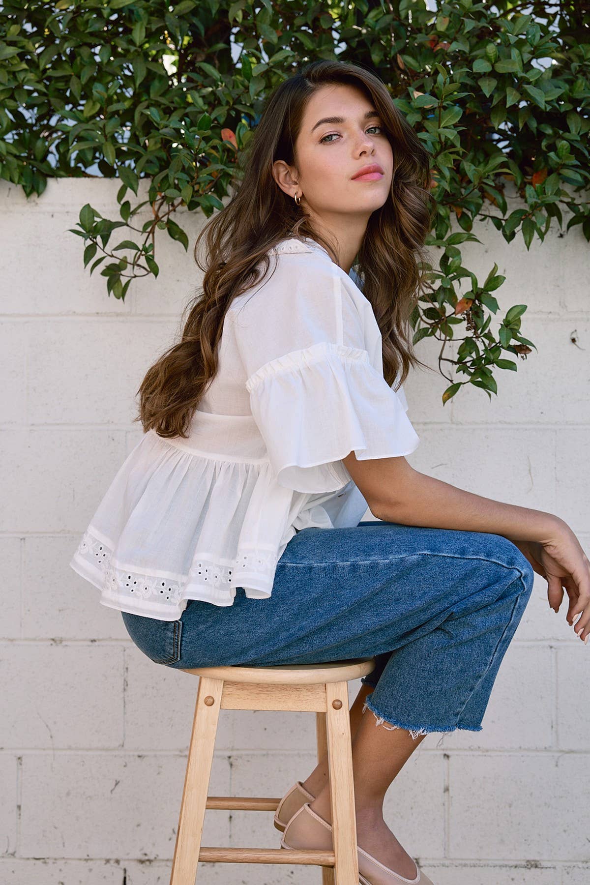 Embo Airy Collar Blouse