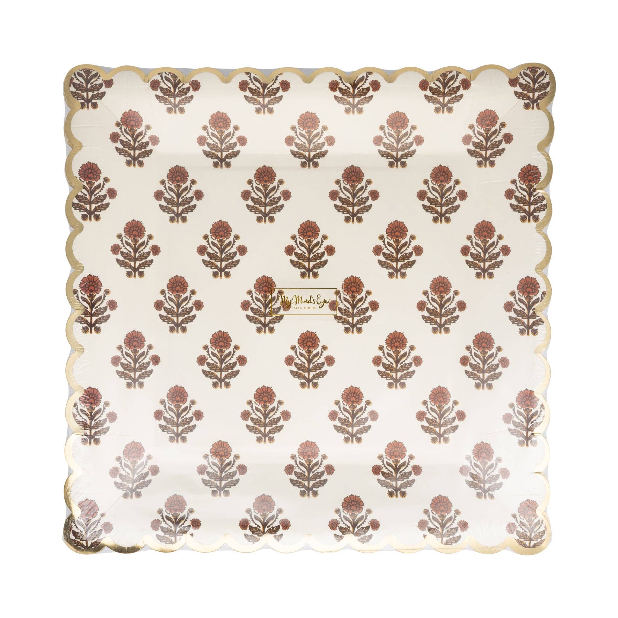 Give Thanks Floral 90" Paper Plate