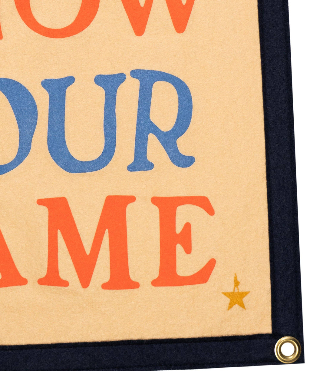 The World Is Gonna Know Your Name Flag (Hamilton x Oxford)