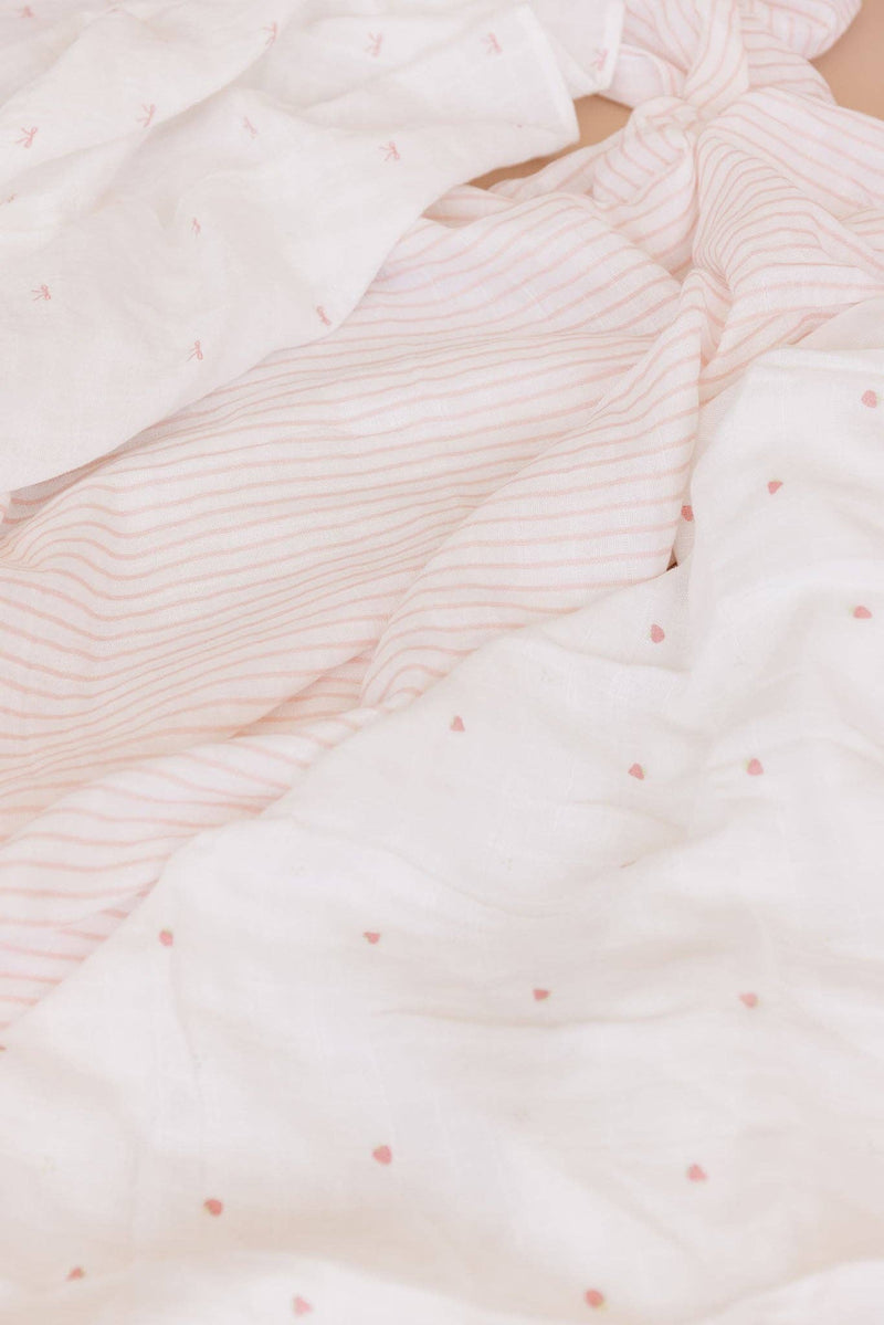 Pink Stripe Swaddle