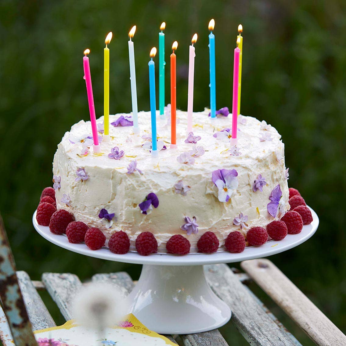 Rainbow Birthday Candles