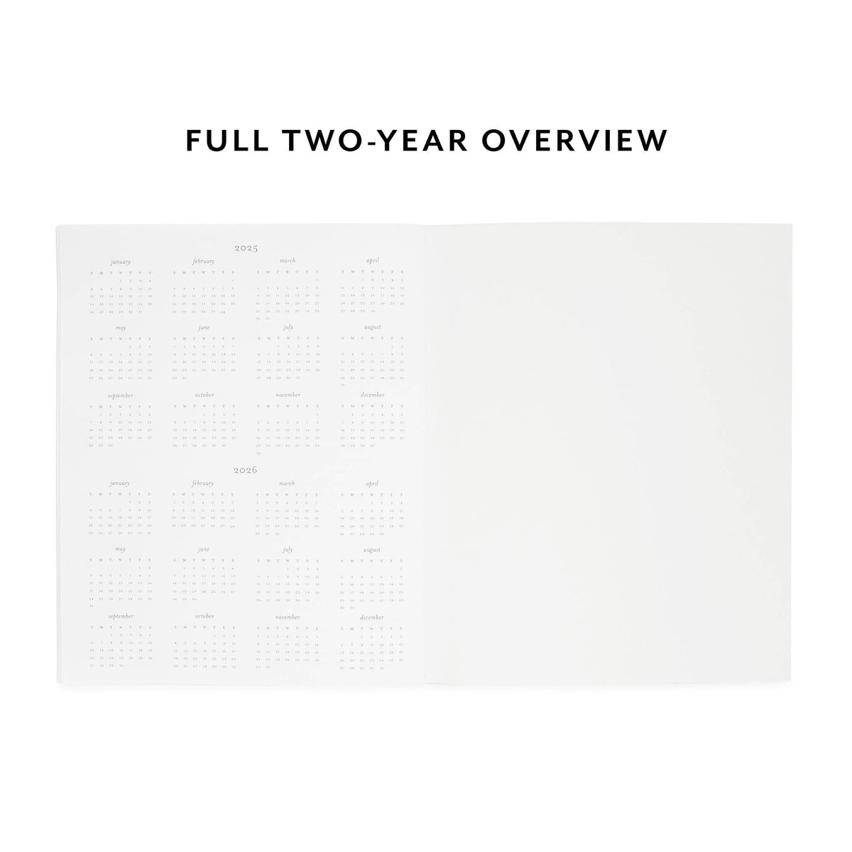 2027 Monthly Planner in Dusty Blue Floral