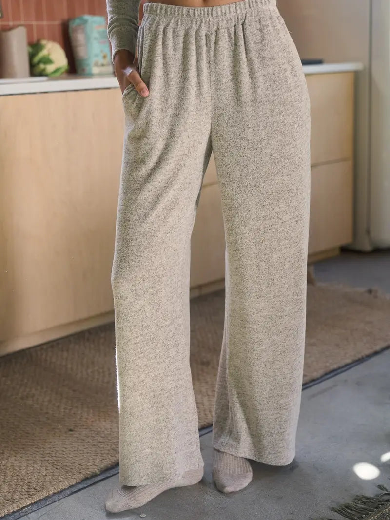 Brushed Knit Relaxed Lounge Pants