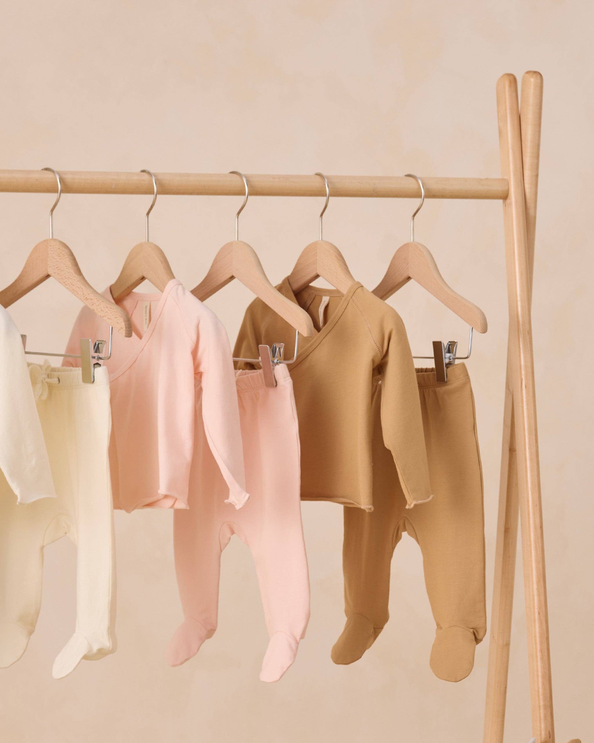 Honey Wrap Top + Footed Pant Set