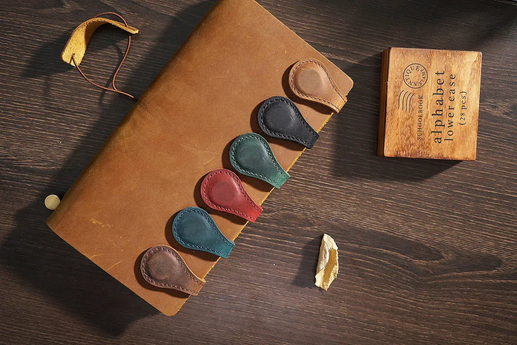 Leather Magnetic Bookmark