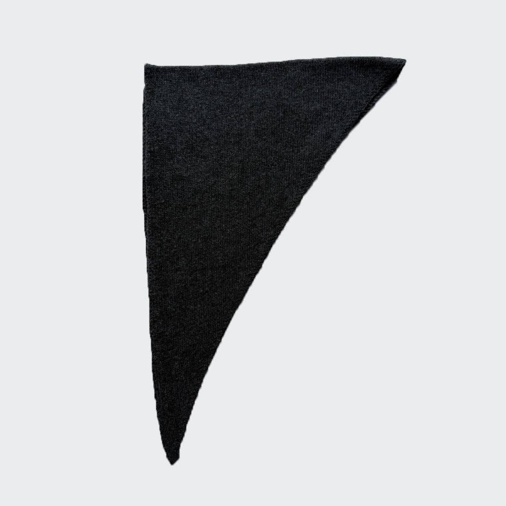 Wool Blend Rabbit Hair Triangle Scarf