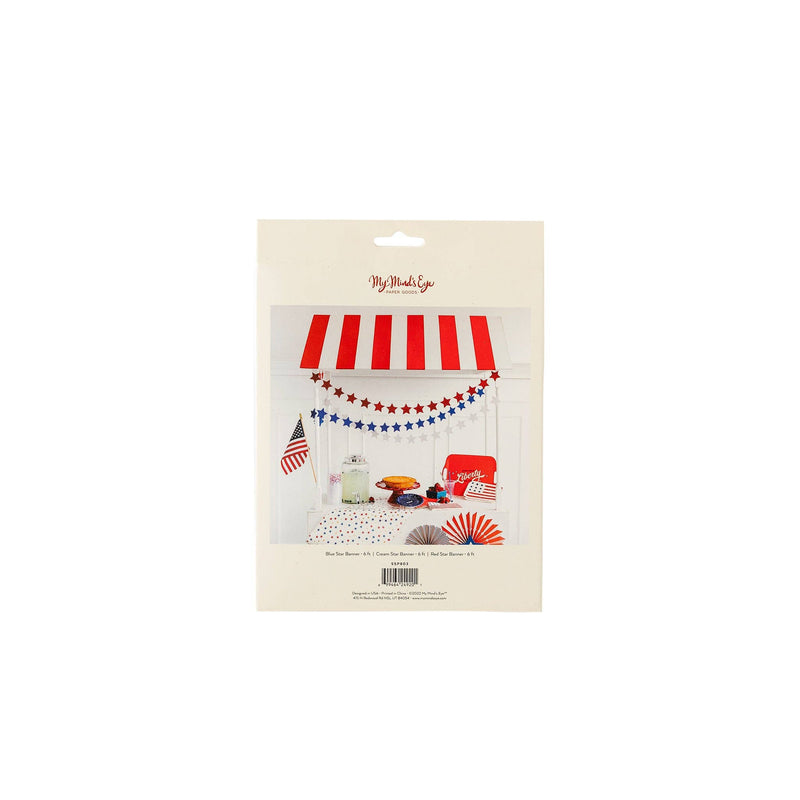 Stars and Stripes Star Mini Banner