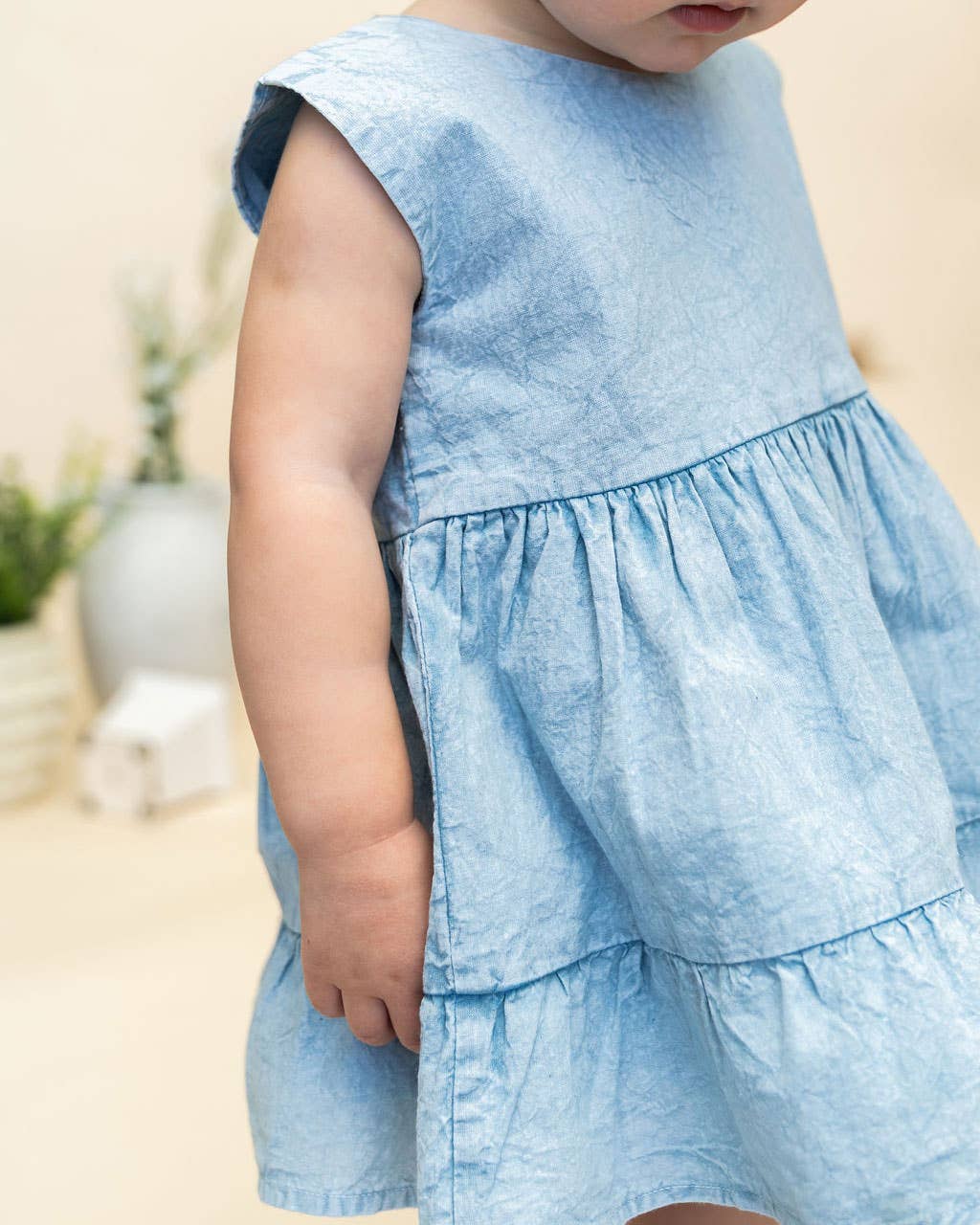 River Baby Dress + Bloomer Set